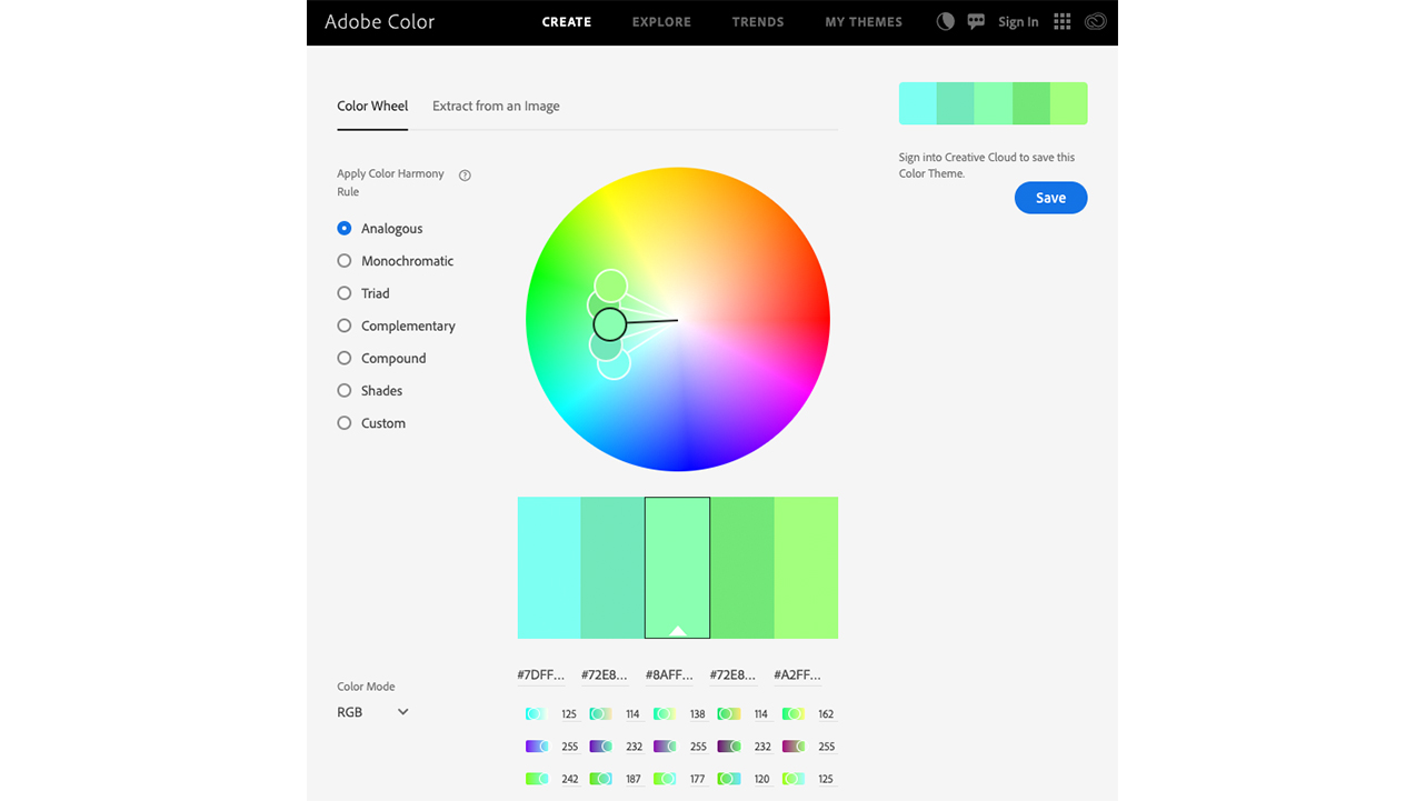 Get Inspired with Adobe Color